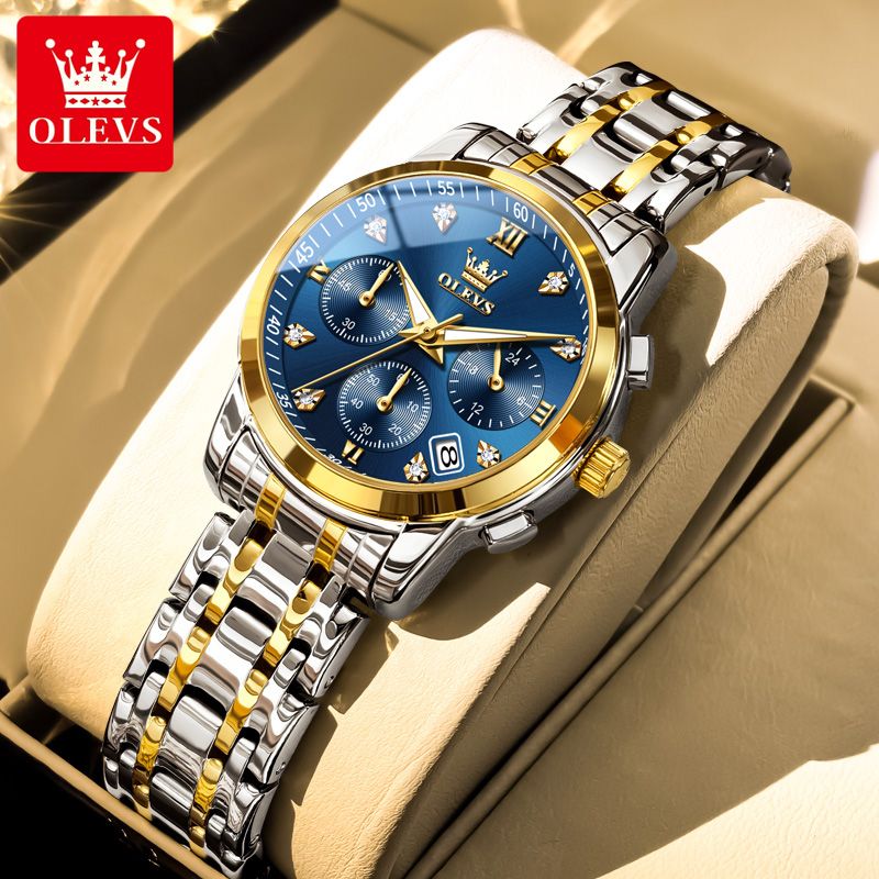Luxury Watch Brand For Women - นาฬิกาข้อมือผู้หญิง OLEVS แบรนด์หรู นาฬิกาควอตซ์ กันน้ำ เรืองแสง