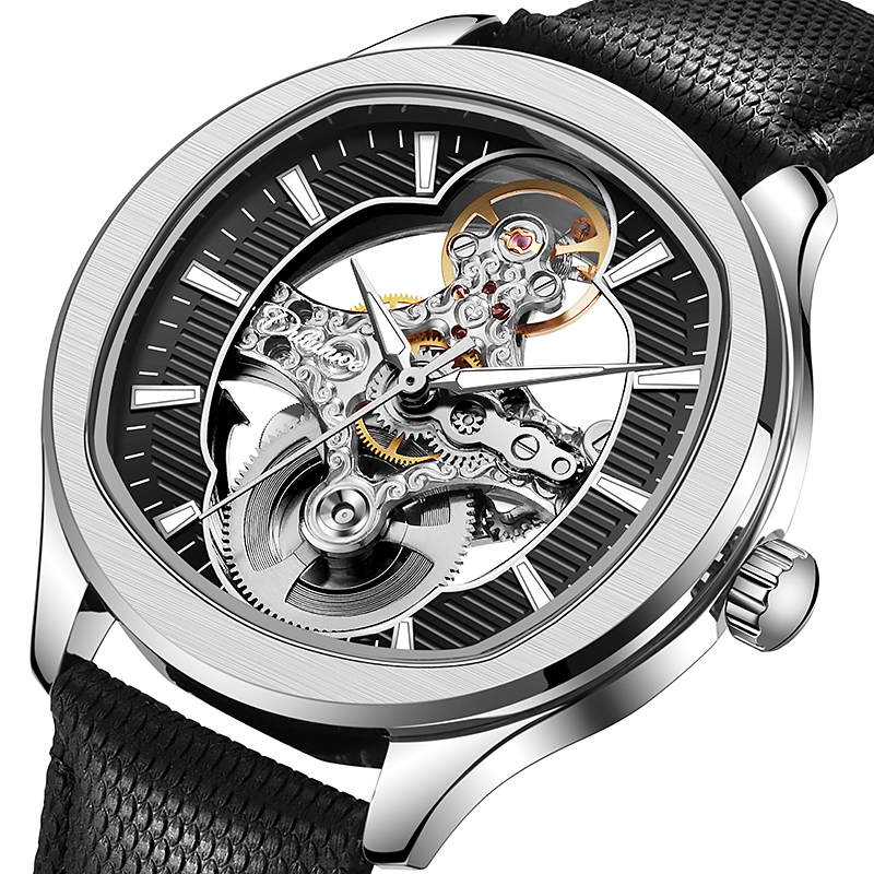 Luxury Watch On Sale - นาฬิกาดีไซน์อินเวอร์เต็ดทูร์บิญอง สายหนัง กันน้ำ หรูหรา สปอร์ต สำหรับผู้ชาย