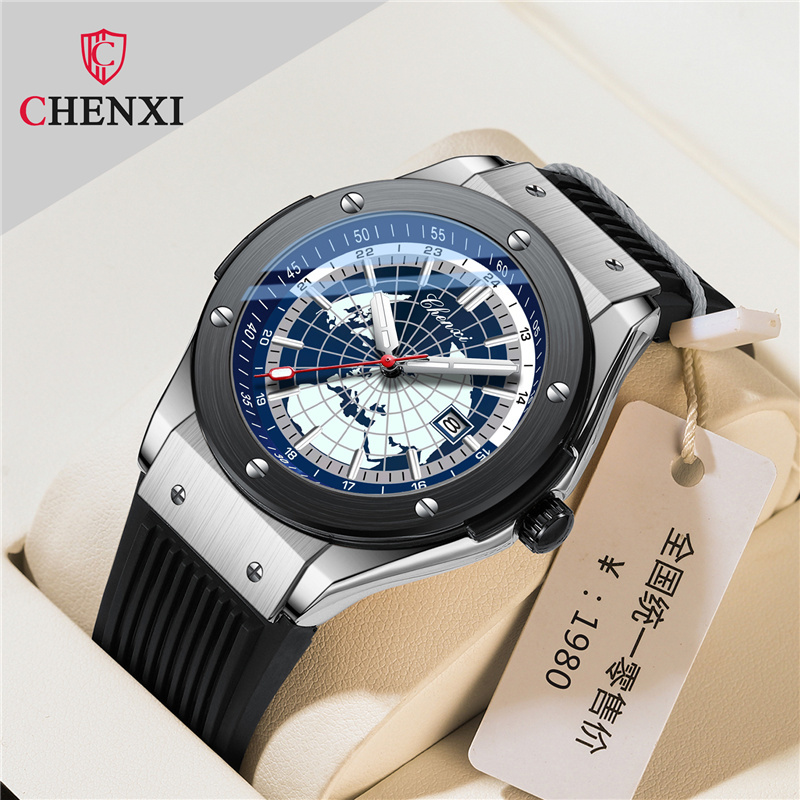 Luxury Watch Brands In World - CHENXI 82442 นาฬิกาควอตซ์ผู้ชาย Casual Luxury กีฬานาฬิกาแบรนด์