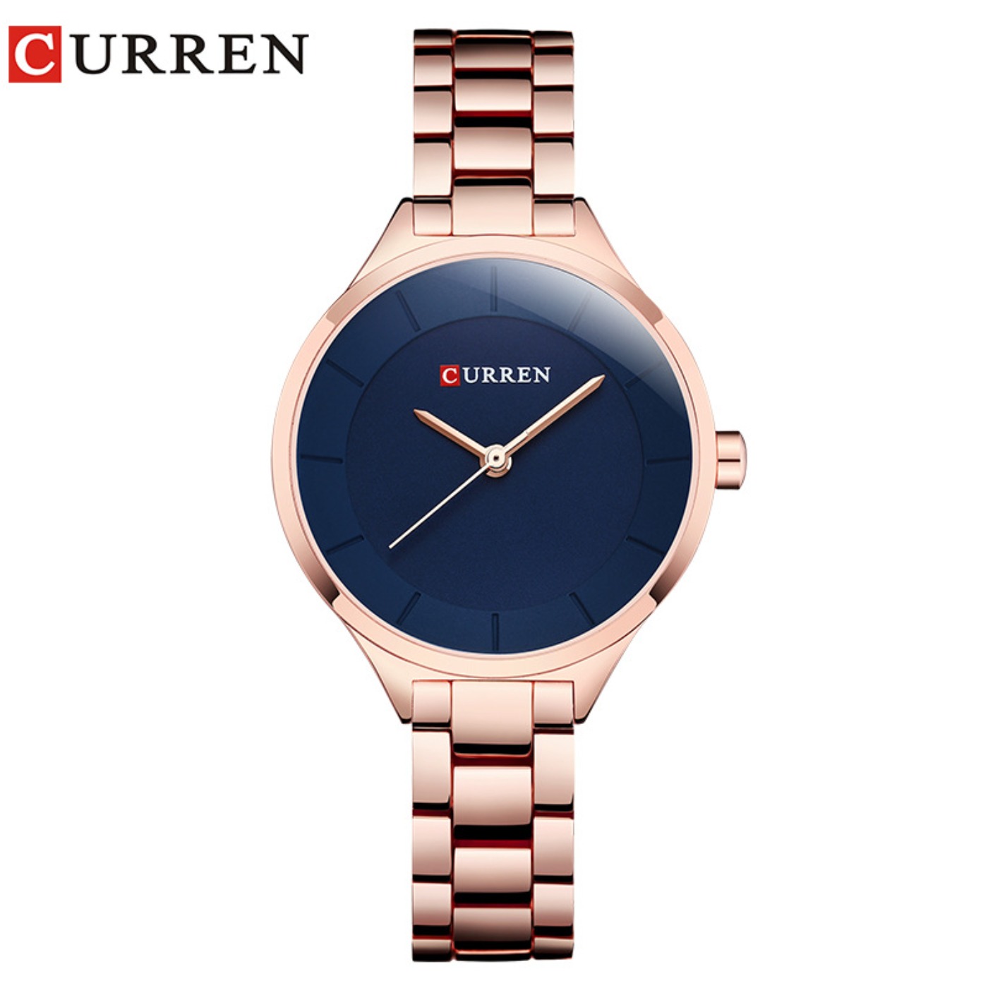 Luxury Watch Female - CURREN ใหม่เรียบง่ายผู้หญิงสร้อยข้อมือนาฬิกาข้อมือแฟชั่นหรูหราสำหรับสาวๆเจนีวาควอตซ์นาฬิกาหญิงหรูหรานาฬิกาข้อมือ 2017
