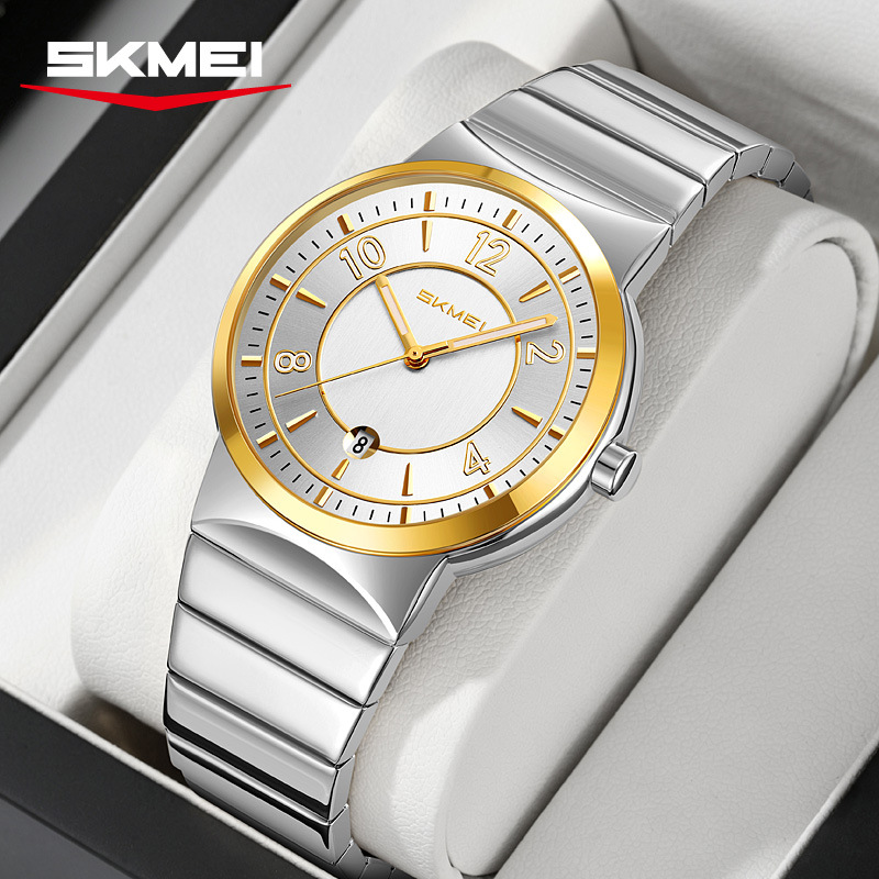 Luxury Watch For Men - นาฬิกาข้อมือผู้ชายสายเหล็กหรูหรา รุ่น 9401 ของแท้ นาฬิกาควอตซ์ธุรกิจ กันน้ำ