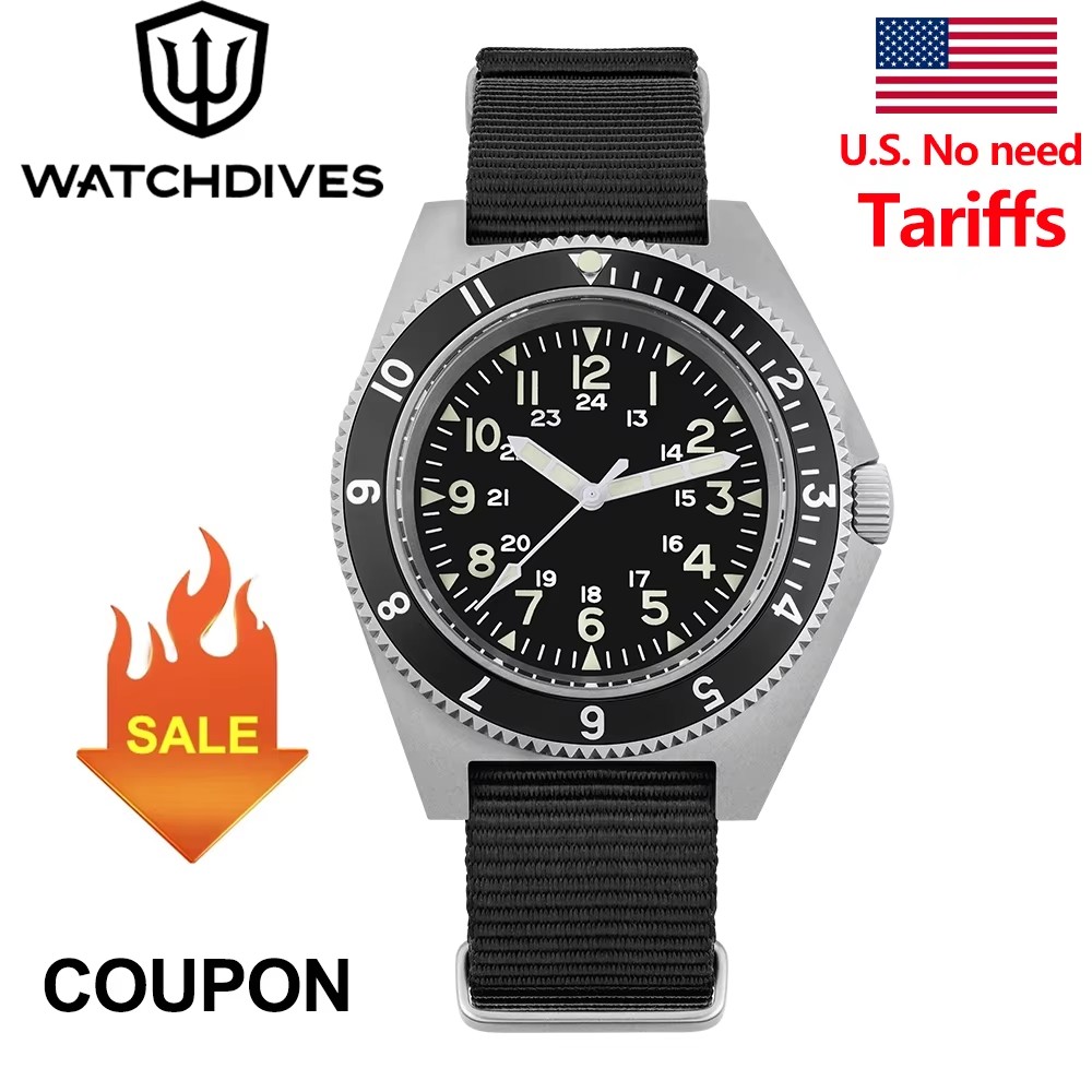 Guilloché Dial Watch - Watchdives WD1972 นาฬิกาผู้ชาย VH31 กวาดวินาทีควอตซ์ Sapphire