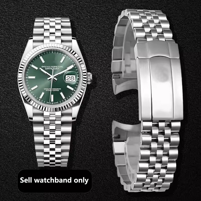 Luxury Watch Jaeger Lecoultre - สายนาฬิกาแท่งสแตนเลสสตีลสำหรับผู้ชาย, สายนาฬิกาข้อมือหรูสำหรับ Rolex Oyster Er ใช้ได้ทุกวันเวลาซับมารีน20มม.