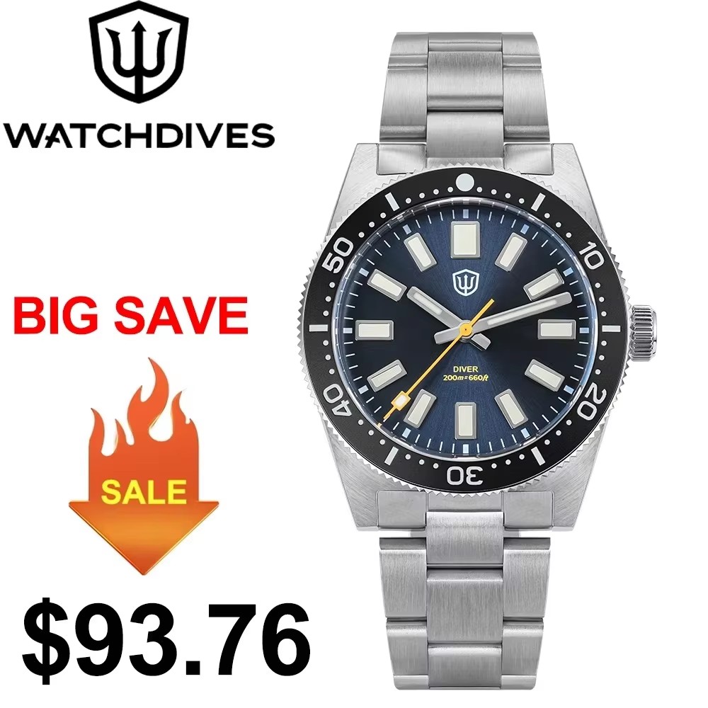 Guilloché Dial Watch - นาฬิกา Watchdives WD1965 V2 ขนาด 38