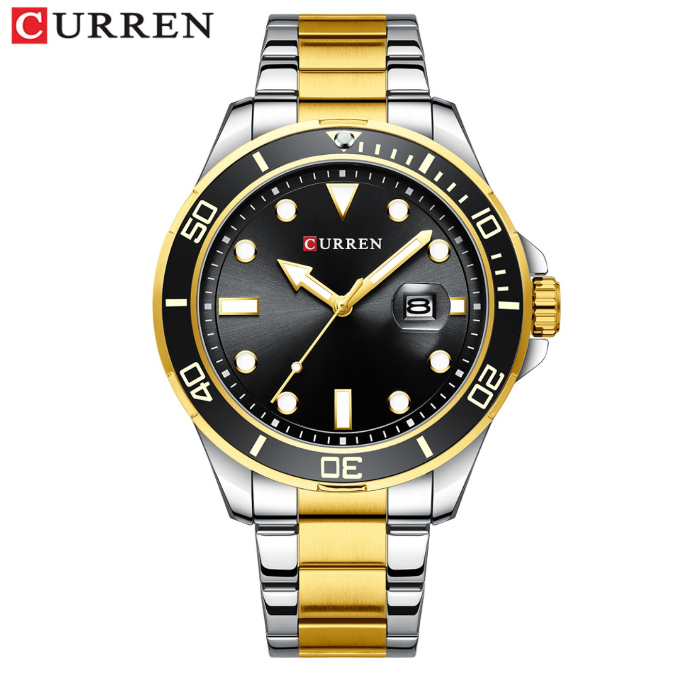 CURREN ซีรีส์น้ำเขียวกรีนวอเตอ - Luxury Watch For Men บทวิจารณ์และราคา