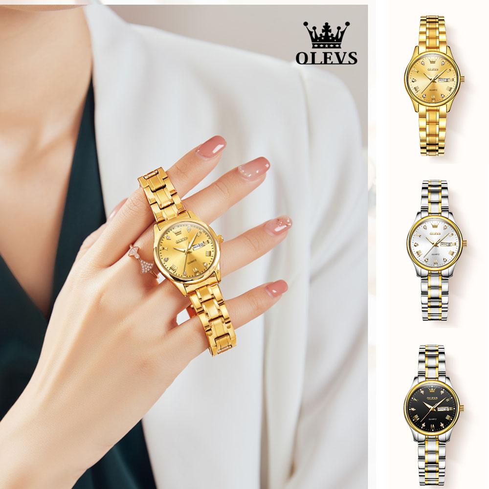 OLEVS 5563นาฬิกาควอตซ์ผู้หญิงแ - Luxury Watch Brand For Women บทวิจารณ์และราคา