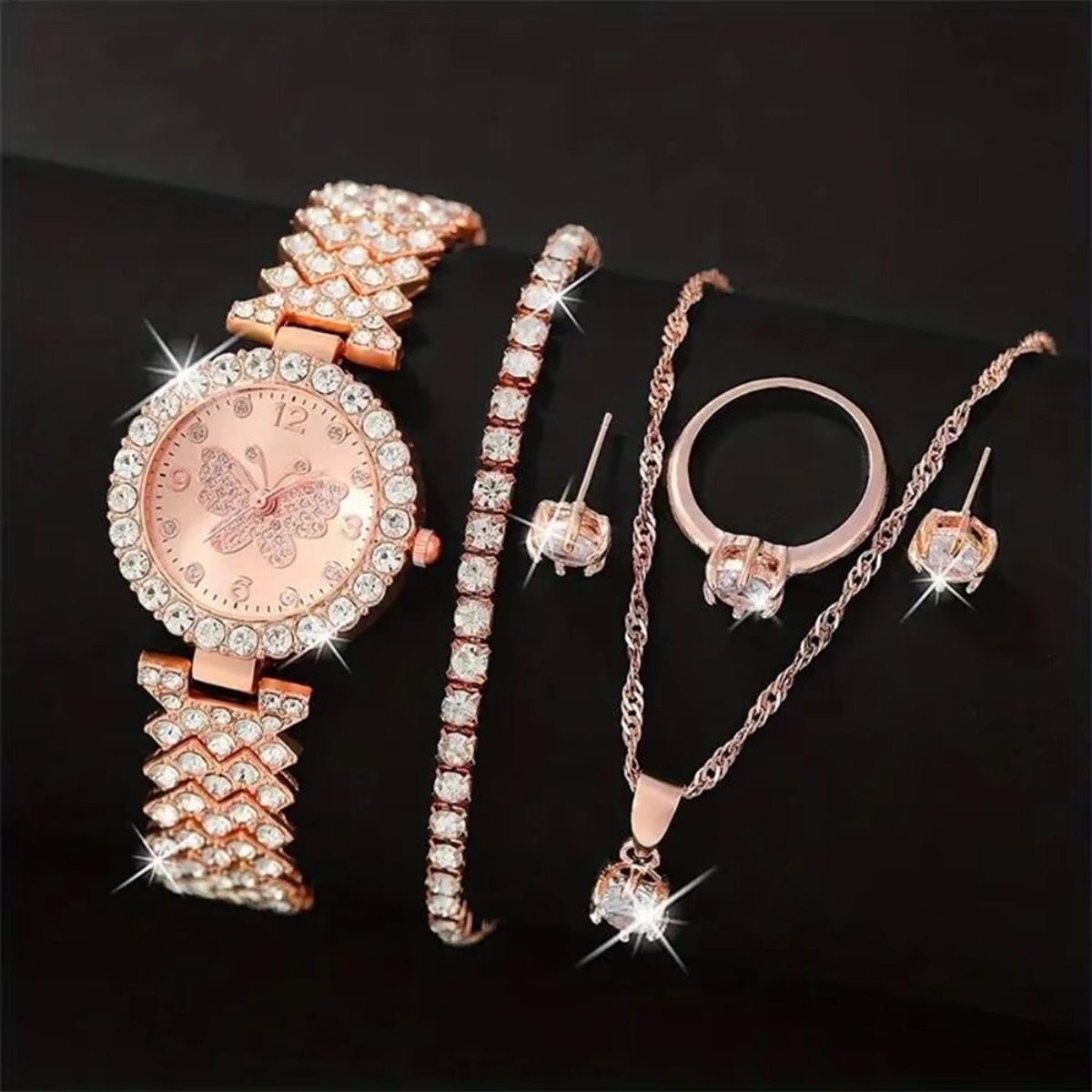 6 ชิ้น/เซ็ตหรูหราไรน์สโตนผีเสื - Luxury Watch Case Travel บทวิจารณ์และราคา
