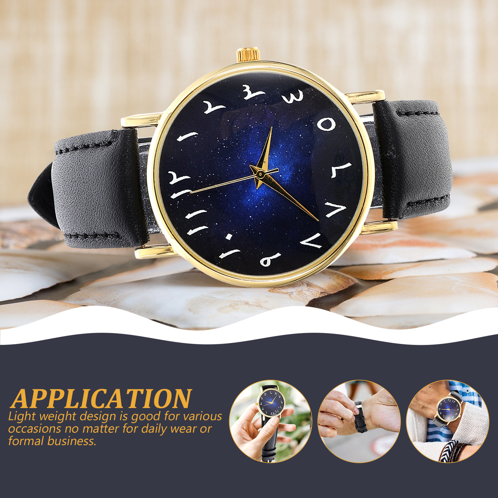 นาฬิกาควอตซ์หน้าปัดสีฟ้าดีไซน์ - Luxury Watch With Arabic Numerals บทวิจารณ์และราคา