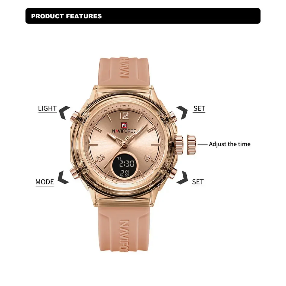 NAVIFORCE NF7109 นาฬิกาควอตซ์ส - Luxury Watch Black บทวิจารณ์และราคา