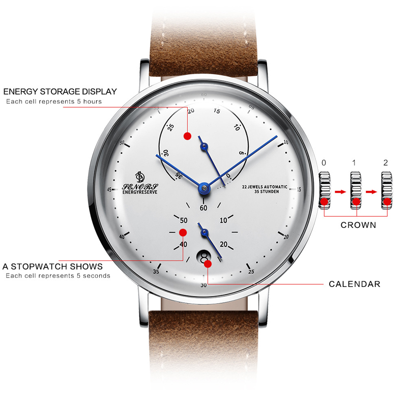 นาฬิกาข้อมือผู้ชายแบบอัตโนมัติ - Luxury Watch On Sale บทวิจารณ์และราคา