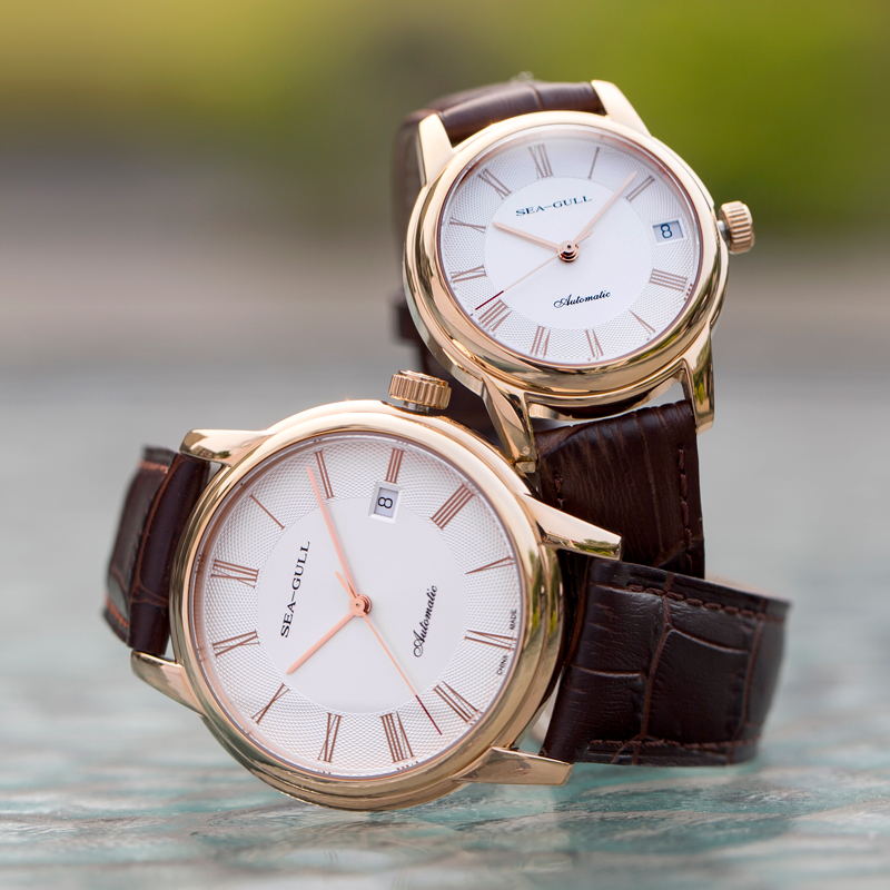 Seagull ชายนาฬิกากลไก Sleek Mi - Guilloché Dial Watch บทวิจารณ์และราคา
