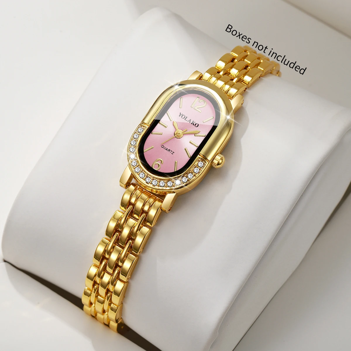 หรูหราไรน์สโตนนาฬิกาผู้หญิงควอ - Luxury Watch Female บทวิจารณ์และราคา