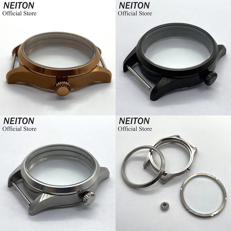 NEITON 42 มม.นาฬิกากรณีดูผ่านก - Luxury Watch Black บทวิจารณ์และราคา