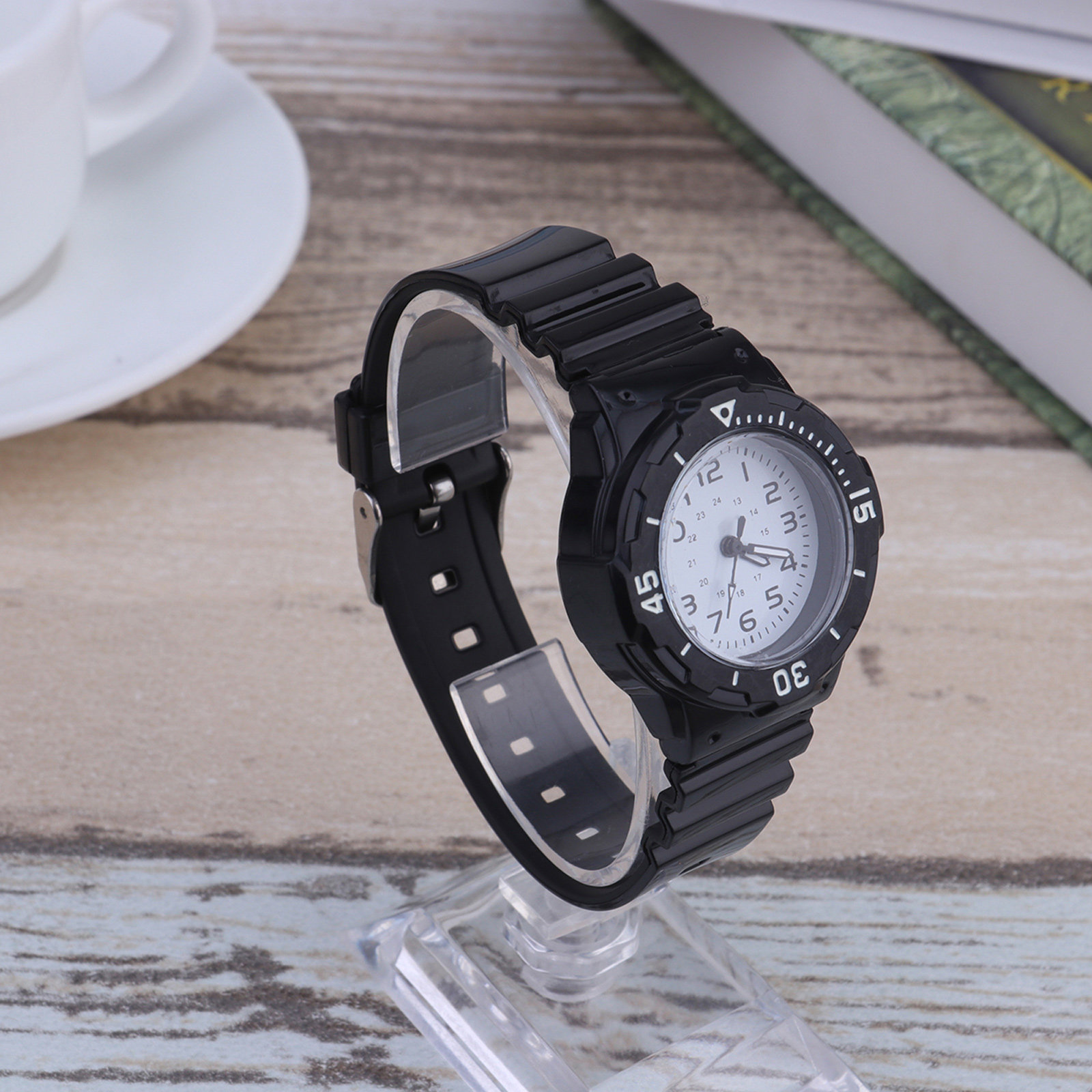 นาฬิกาควอตซ์สำหรับเด็ก สายซิลิ - Luxury Watch With Arabic Numerals บทวิจารณ์และราคา