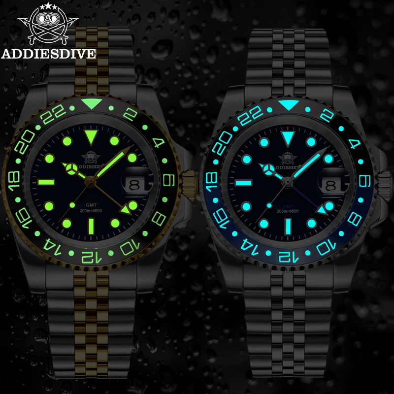 ADDIESDIVE AD2050 ผู้ชาย GMT น - Luxury Watch Longines บทวิจารณ์และราคา