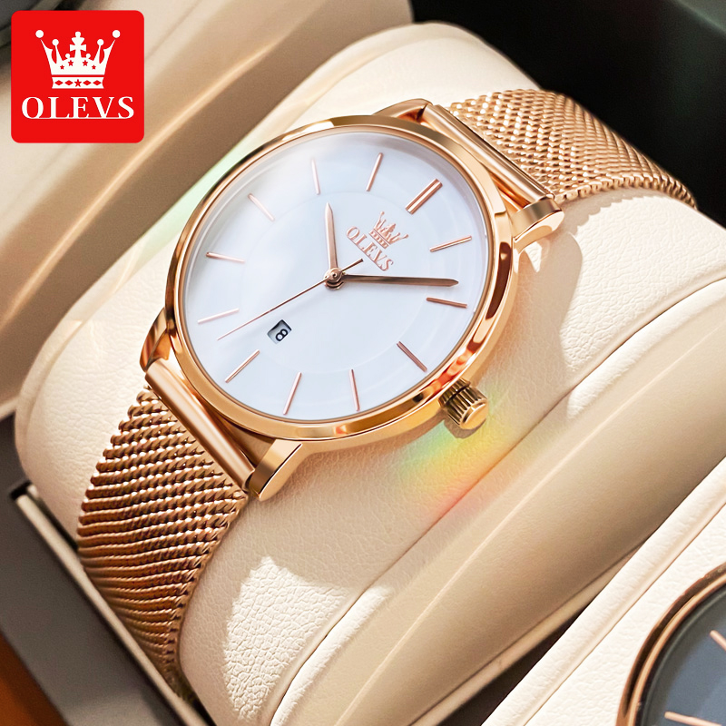 OLEVS นาฬิกาผู้หญิงควอตซ์นาฬิก - Luxury Watch Case Travel บทวิจารณ์และราคา