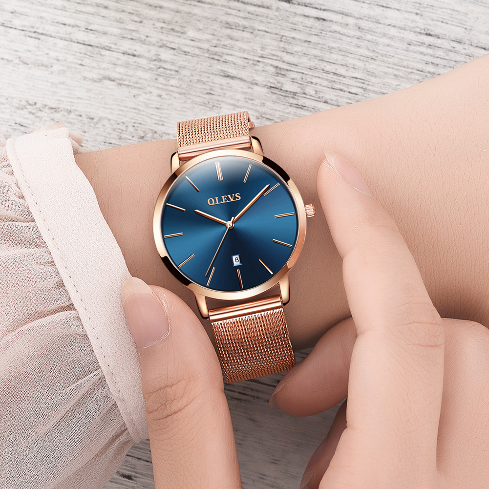OLEVS นาฬิกาผู้หญิงควอตซ์นาฬิก - Luxury Watch Case Travel บทวิจารณ์และราคา