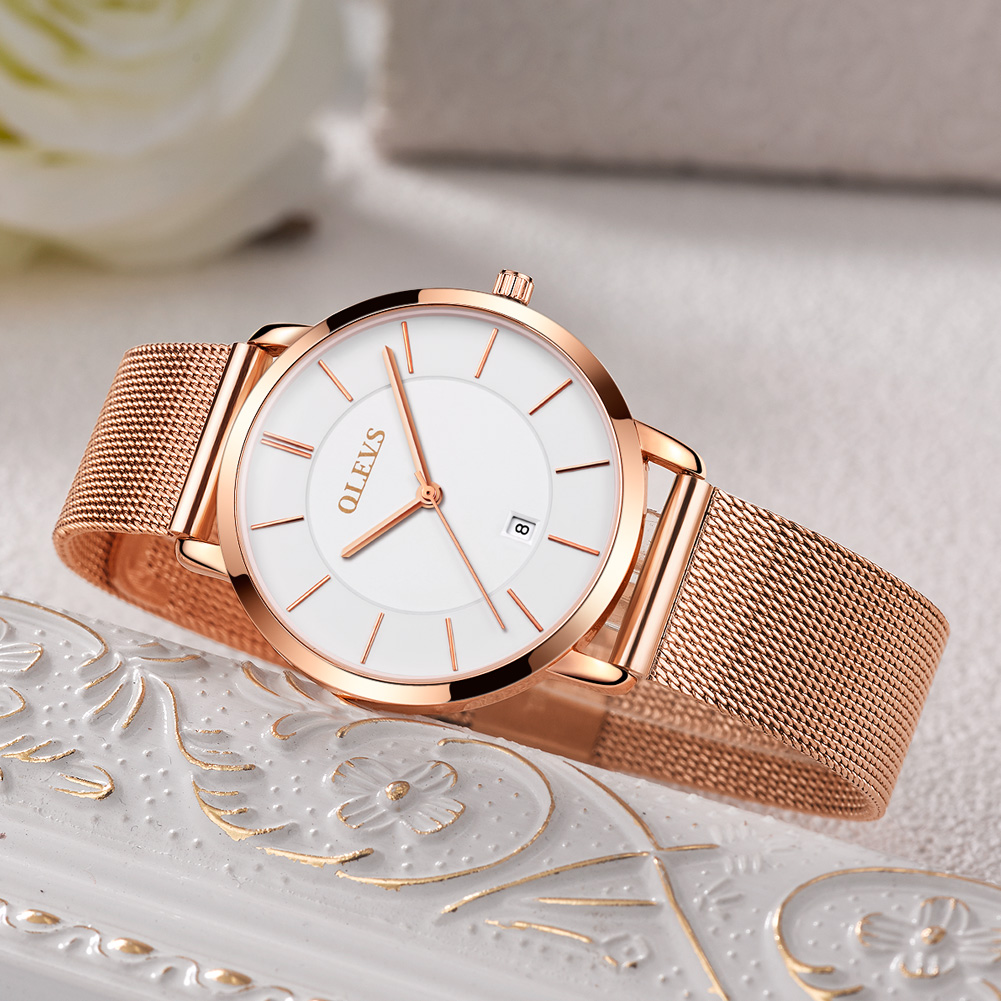 OLEVS นาฬิกาผู้หญิงควอตซ์นาฬิก - Luxury Watch Case Travel บทวิจารณ์และราคา