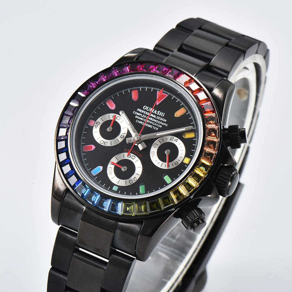 นาฬิกาข้อมือผู้ชายสีดำสุดหรู ข - Luxury Watch Black บทวิจารณ์และราคา