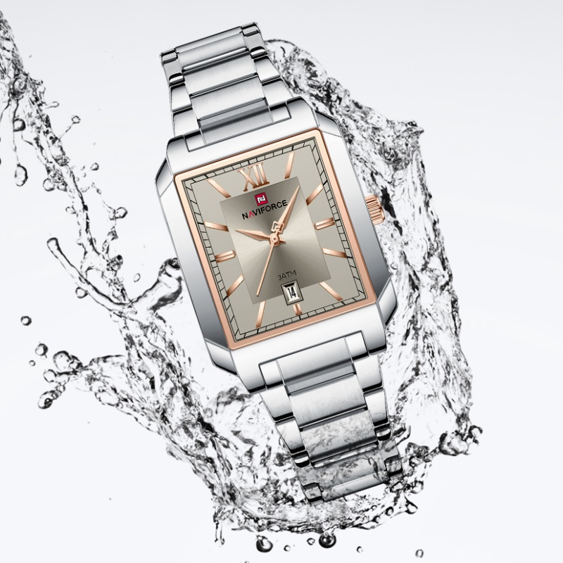 NAVIFOECR แฟชั่นนาฬิกาลำลองสำห - Luxury Watch Black บทวิจารณ์และราคา