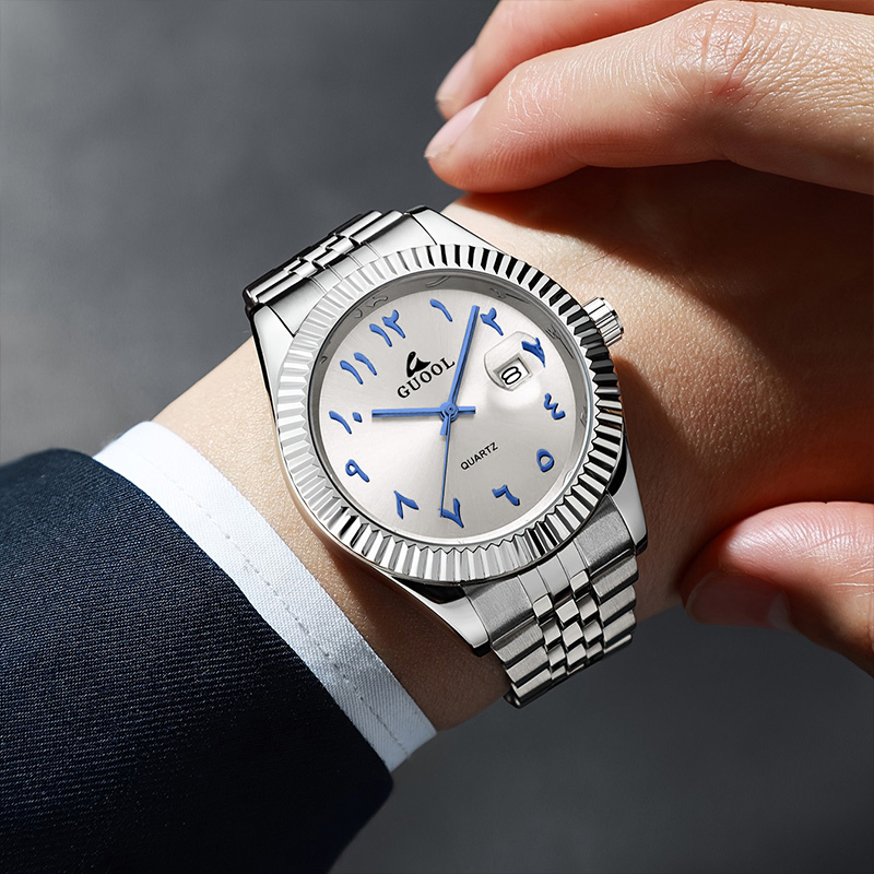 ใหม่ขายดี นาฬิกาข้อมือผู้ชายสา - Luxury Watch With Arabic Numerals บทวิจารณ์และราคา