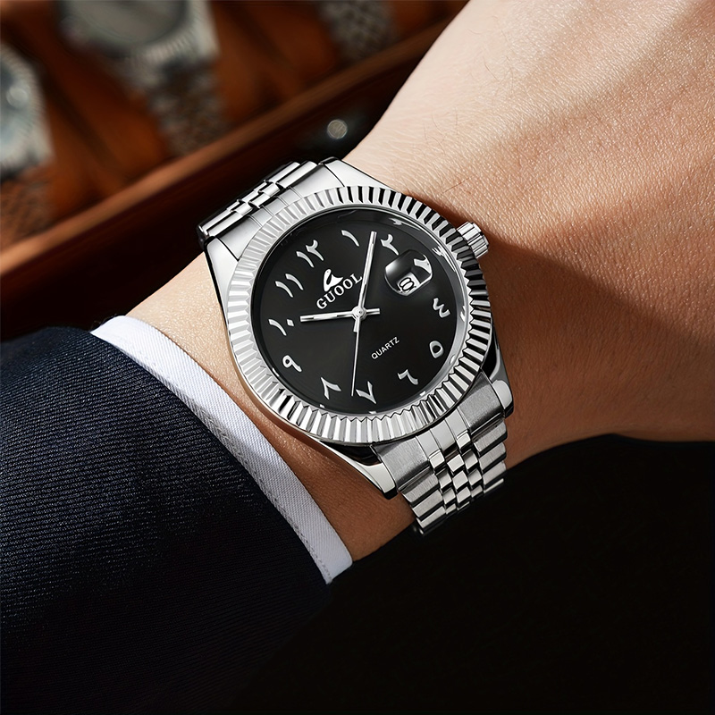 ใหม่ขายดี นาฬิกาข้อมือผู้ชายสา - Luxury Watch With Arabic Numerals บทวิจารณ์และราคา
