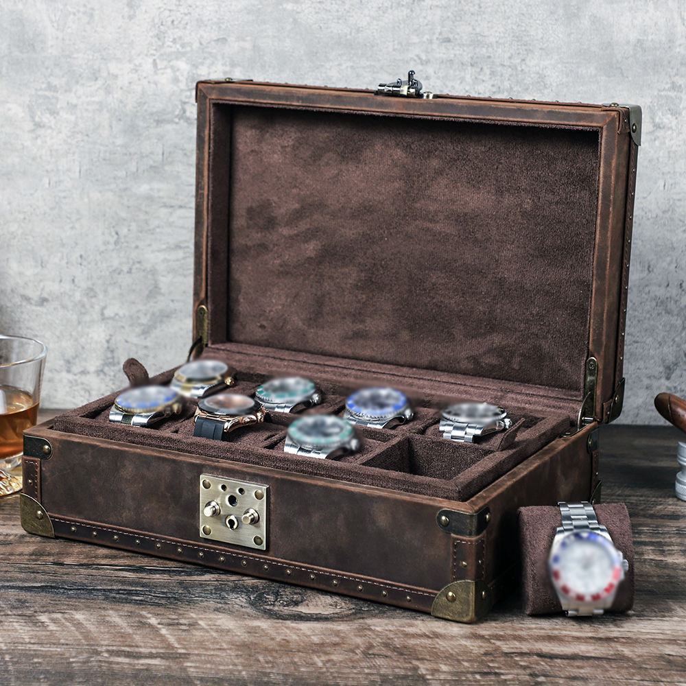 กล่องใส่เครื่องประดับหนังแท้ C - Luxury Watch Case Travel บทวิจารณ์และราคา