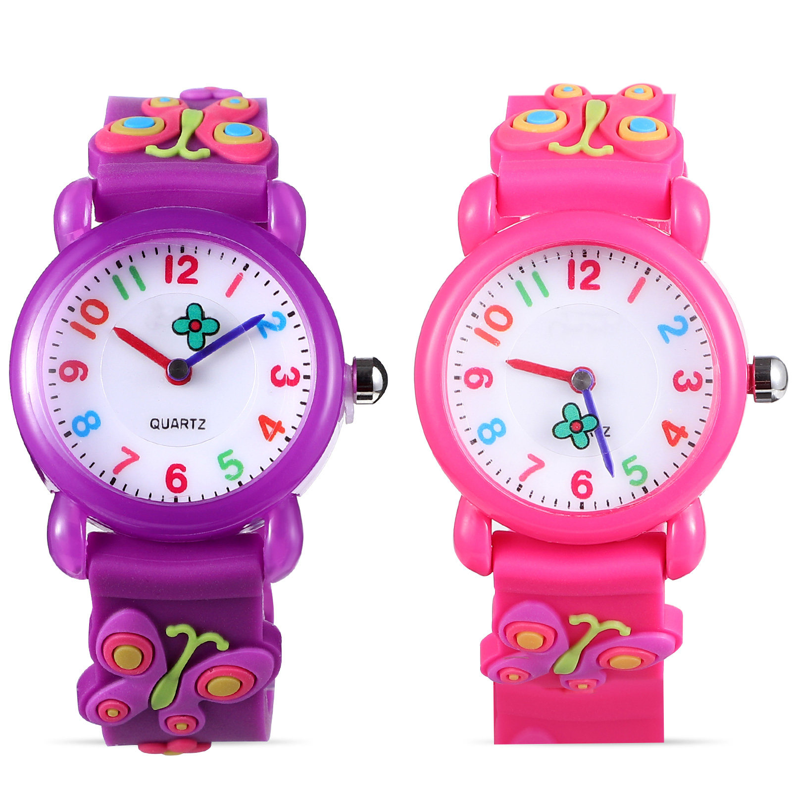 นาฬิกากันน้ำลายการ์ตูน 2 ชิ้น  - Luxury Watch With Arabic Numerals บทวิจารณ์และราคา