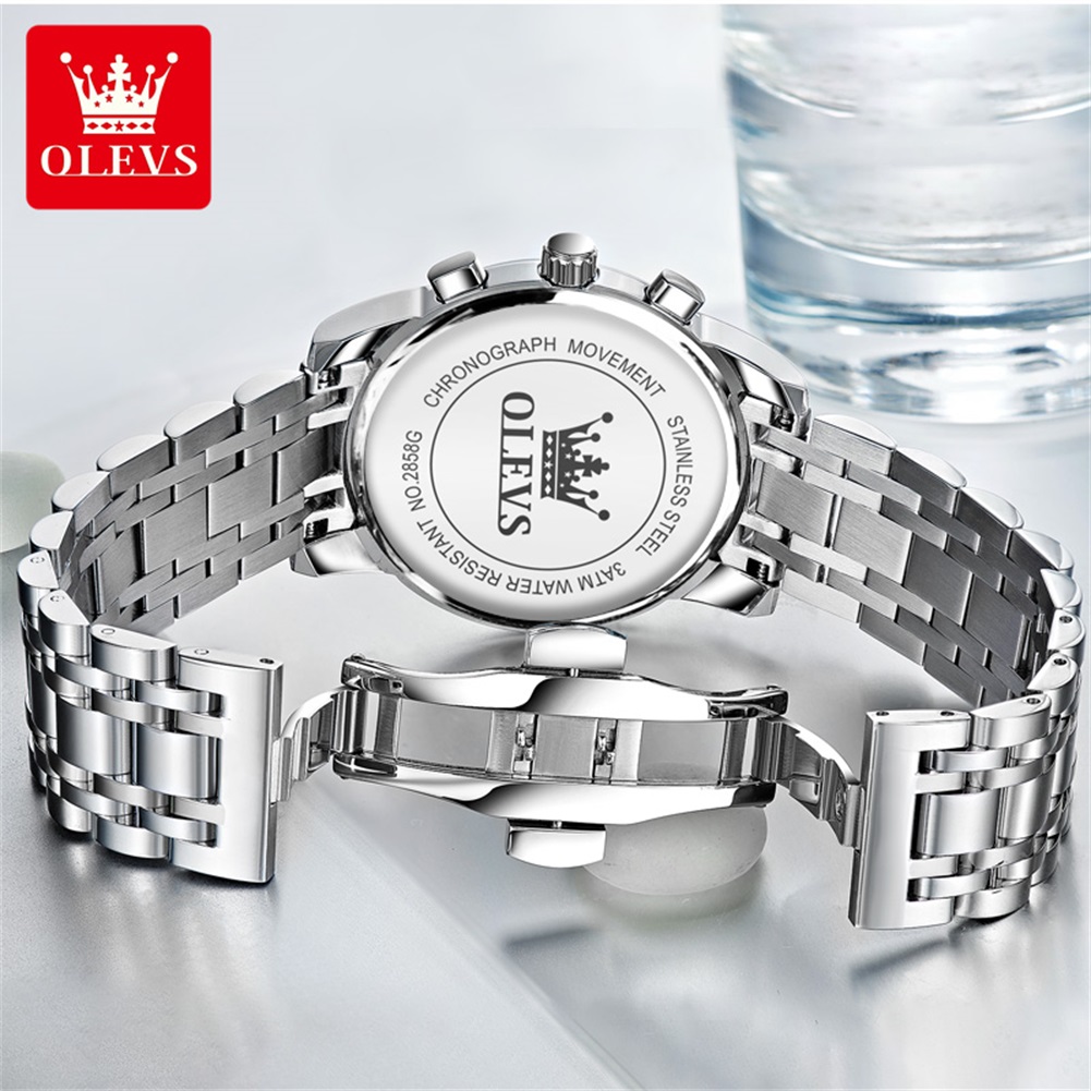 OLEVS นาฬิกาผู้ชายยอดนิยมสแตนเ - Luxury Watch Black บทวิจารณ์และราคา