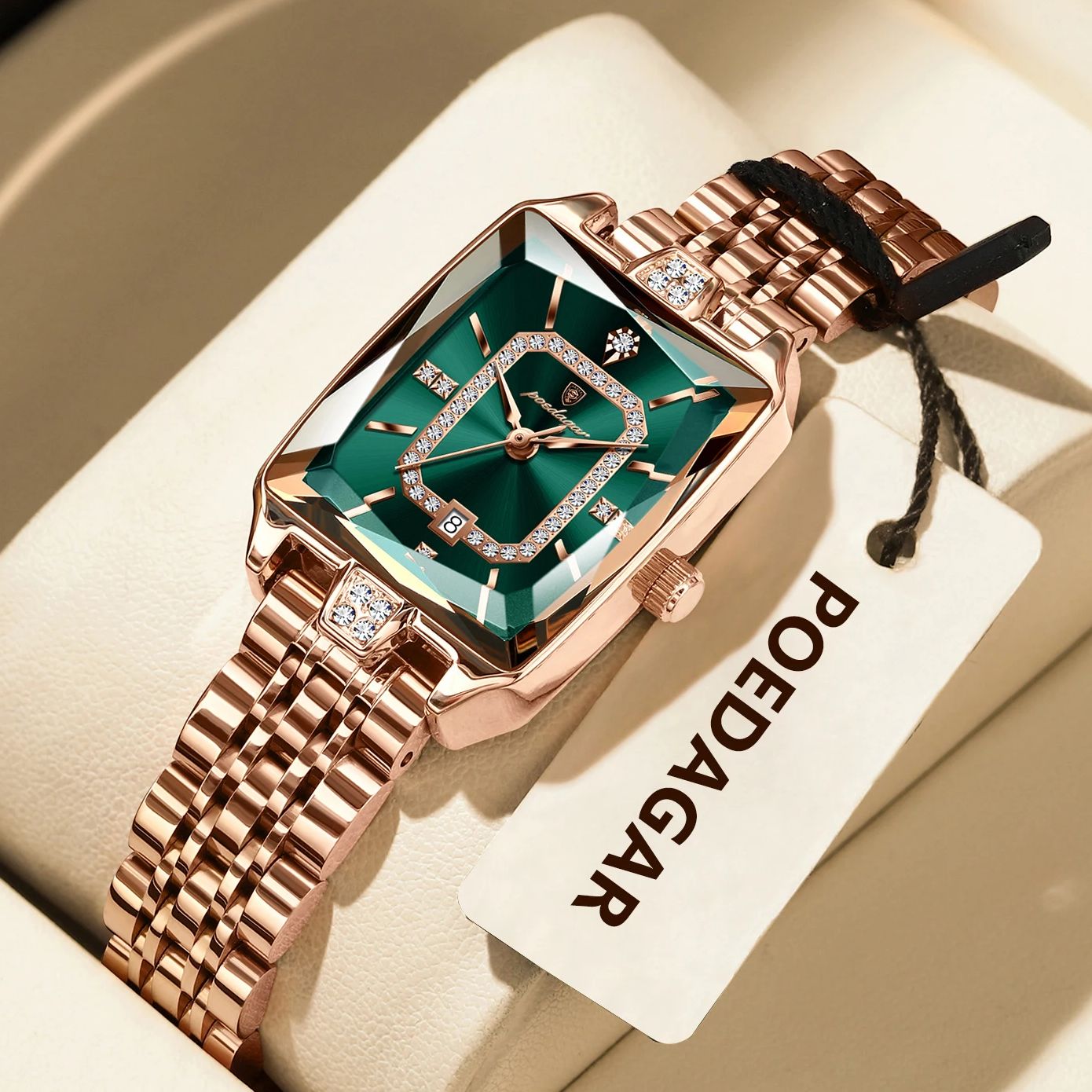 นาฬิกาข้อมือผู้หญิง POEDAGAR ห - Luxury Watch Female บทวิจารณ์และราคา