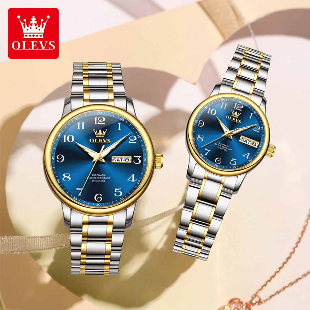 นาฬิกาคู่ OLEVS รุ่นดั้งเดิม 2 - Luxury Watch With Arabic Numerals บทวิจารณ์และราคา