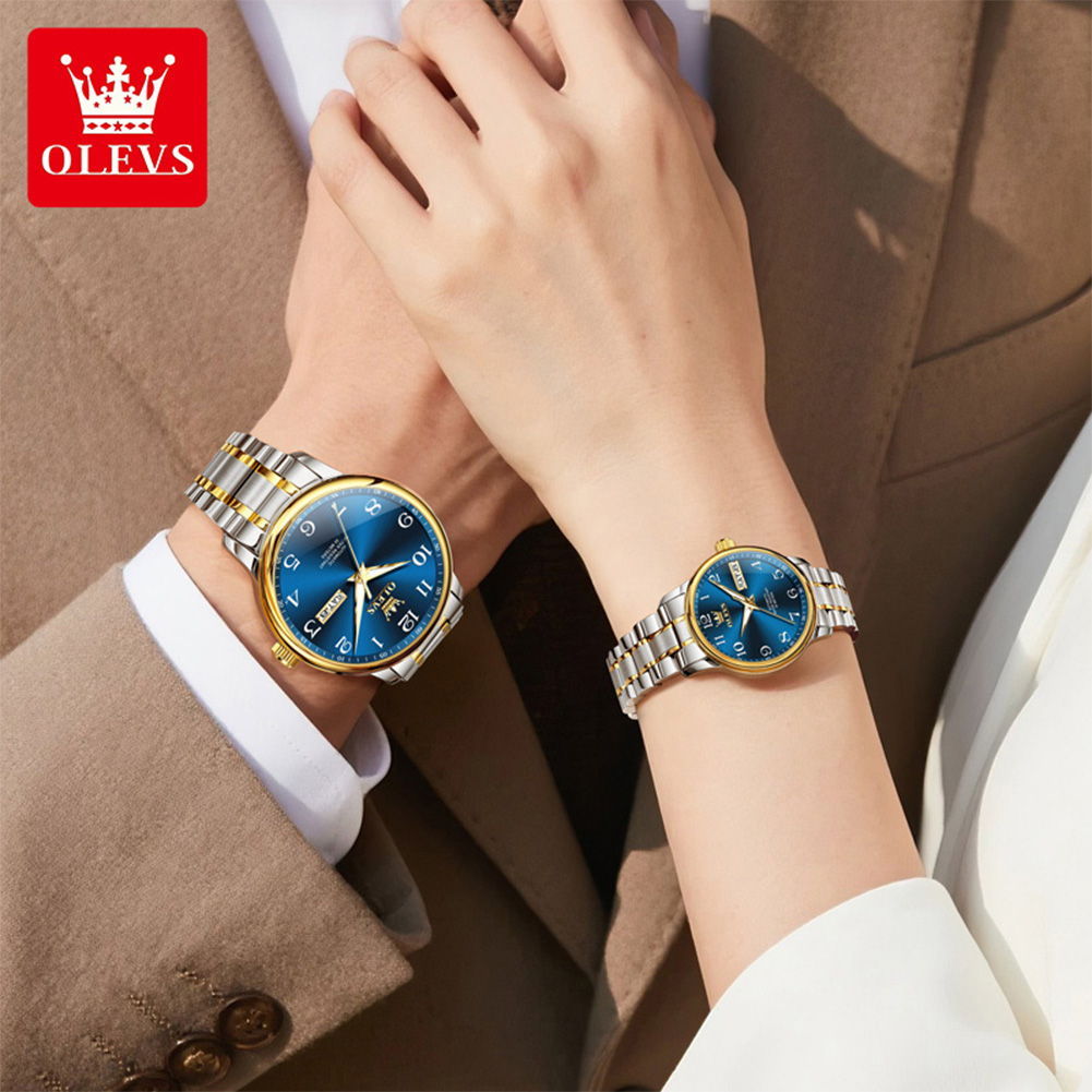 นาฬิกาคู่ OLEVS รุ่นดั้งเดิม 2 - Luxury Watch With Arabic Numerals บทวิจารณ์และราคา