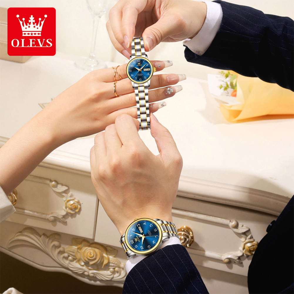 นาฬิกาคู่ OLEVS รุ่นดั้งเดิม 2 - Luxury Watch With Arabic Numerals บทวิจารณ์และราคา