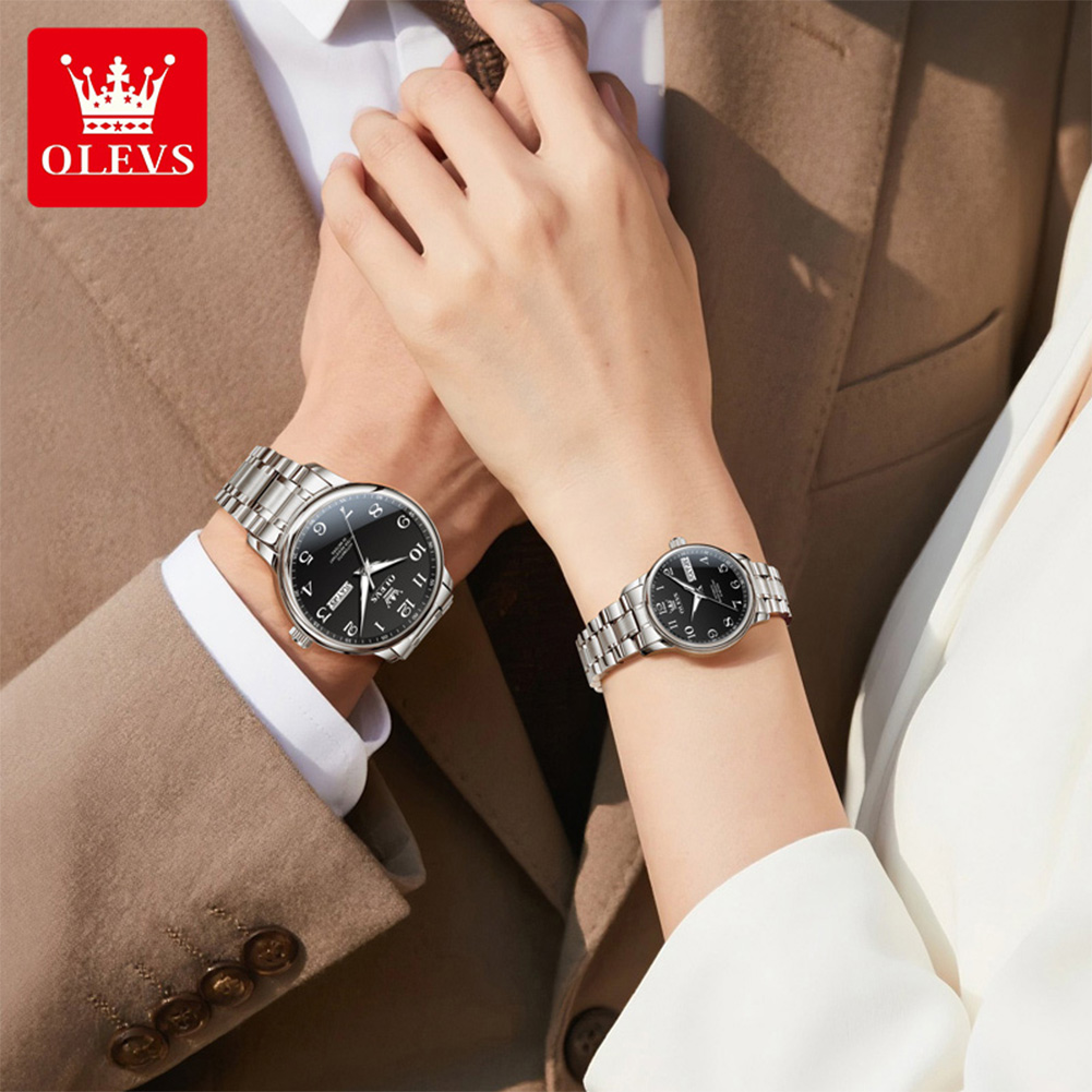 นาฬิกาคู่ OLEVS รุ่นดั้งเดิม 2 - Luxury Watch With Arabic Numerals บทวิจารณ์และราคา