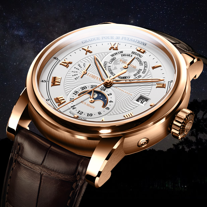 LOBINNI นาฬิกาผู้ชายหรูหรายี่ห - Luxury Watch Brands In World บทวิจารณ์และราคา