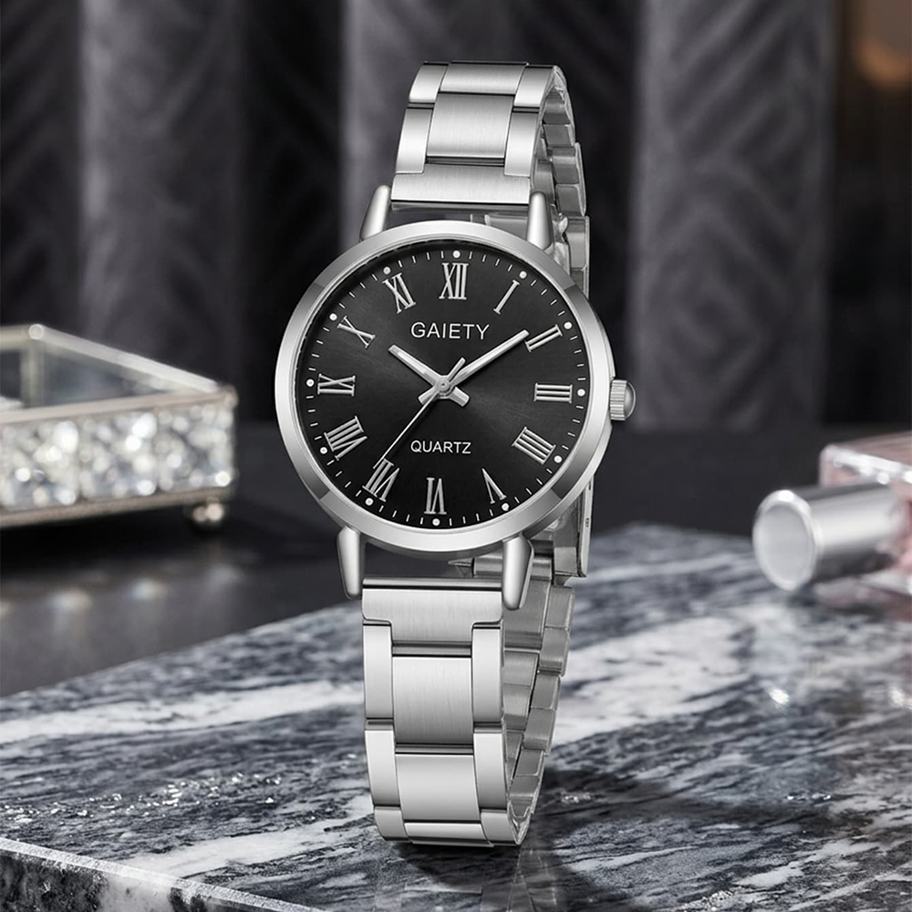 ชุดนาฬิกาข้อมือแฟชั่น 4 ชิ้น/เ - Luxury Watch Black บทวิจารณ์และราคา