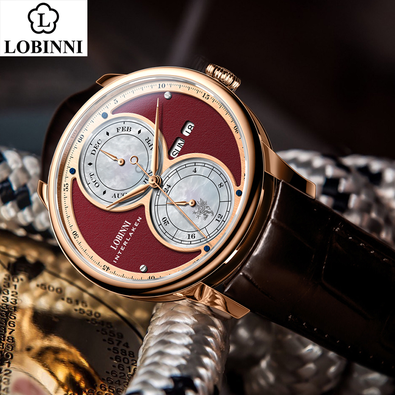 นาฬิกาข้อมืออัตโนมัติ LOBINNI  - Guilloché Dial Watch บทวิจารณ์และราคา