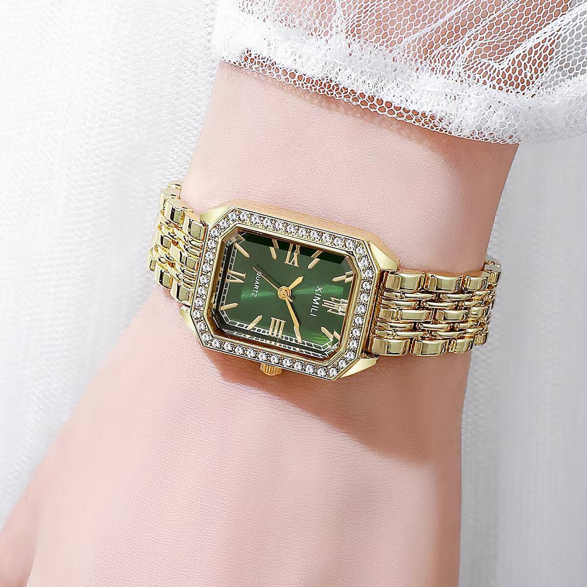 แฟชั่นผู้หญิงสี่เหลี่ยมผืนผ้าน - Luxury Watch Cartier บทวิจารณ์และราคา