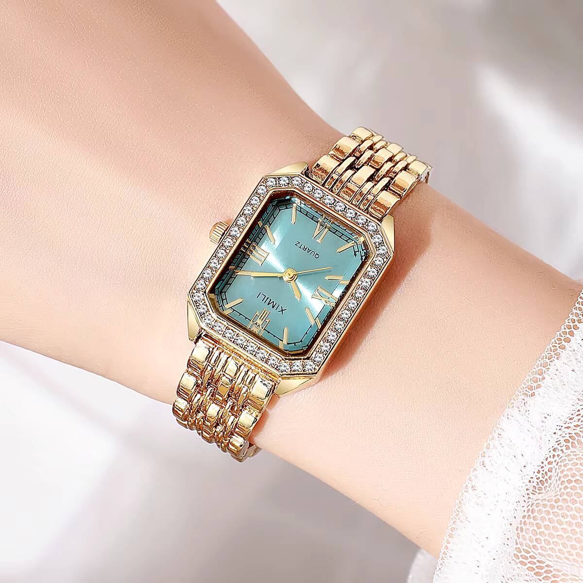 แฟชั่นผู้หญิงสี่เหลี่ยมผืนผ้าน - Luxury Watch Cartier บทวิจารณ์และราคา